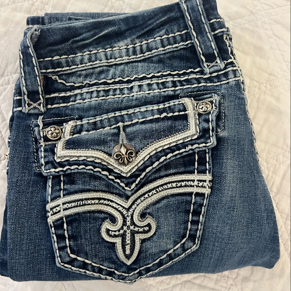 Rock revival jeans, womens size 29 regular, Essie Bootcut, midrise